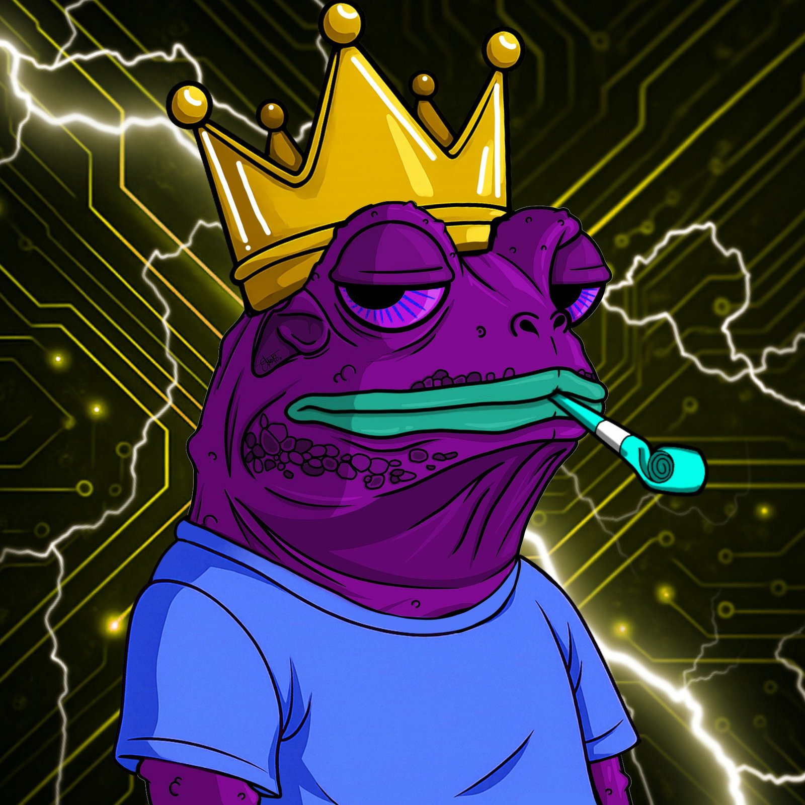 Frogz on Ape preview: purple Frog wearing a gold crown